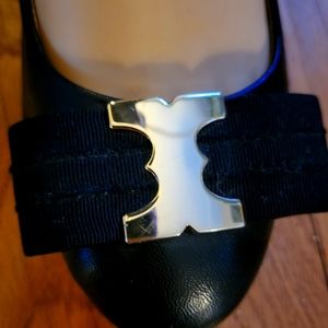 Tory Burch 6.5 black wedges